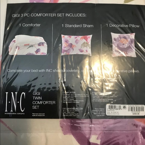 Inc 3 Piece Gigi Twin Comforter Set.. - Picture 2 of 5